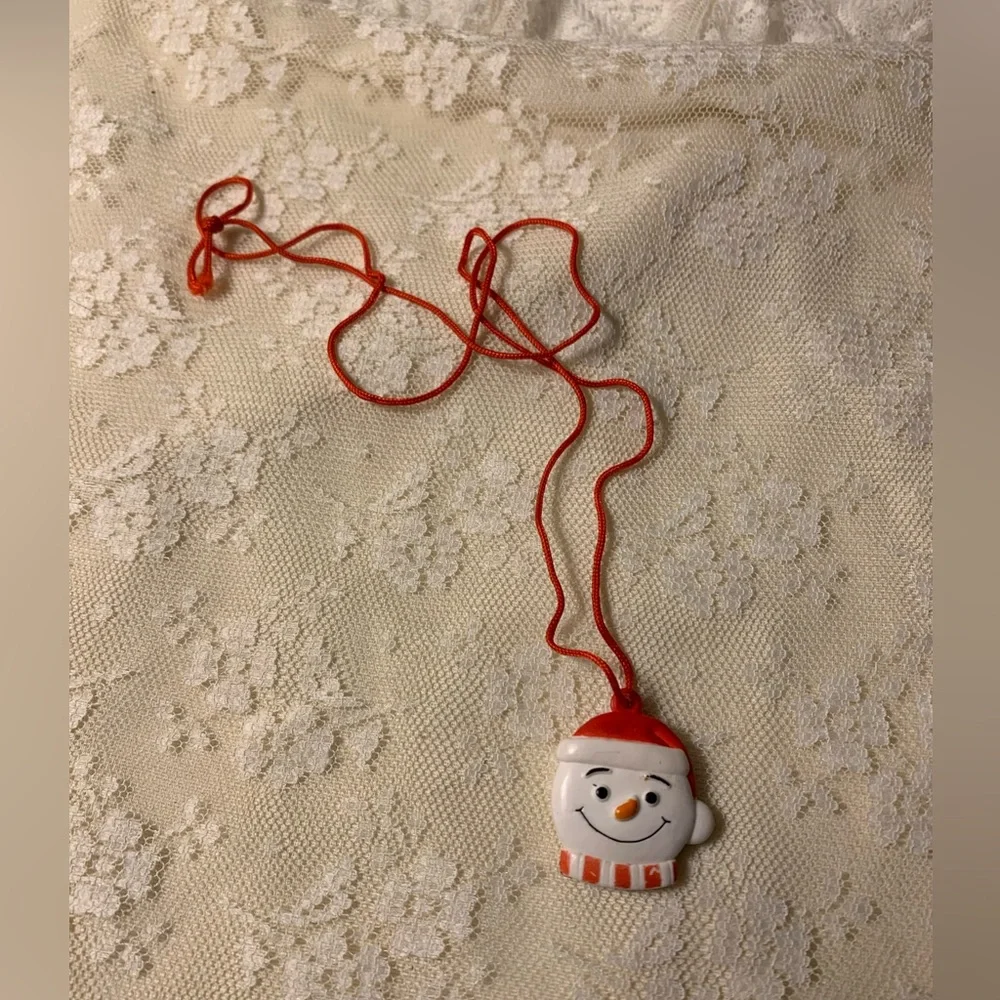 Koolaide looking Santa Necklace one inch rubber pendant